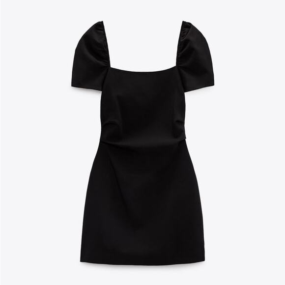 ZARA OPEN BACK MINI DRESS - Picture 6 of 8